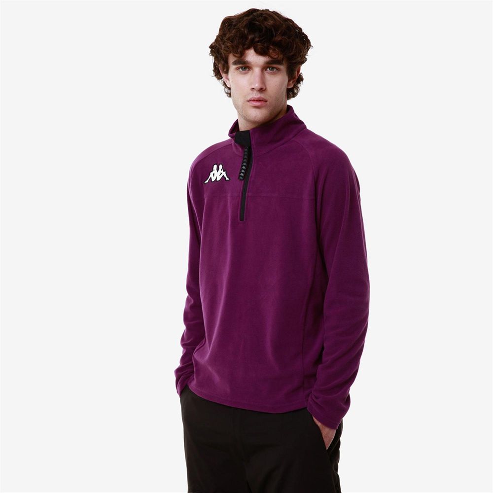 Men Kappa 6 Cento 687b Sweater Purple | 294538-ACP