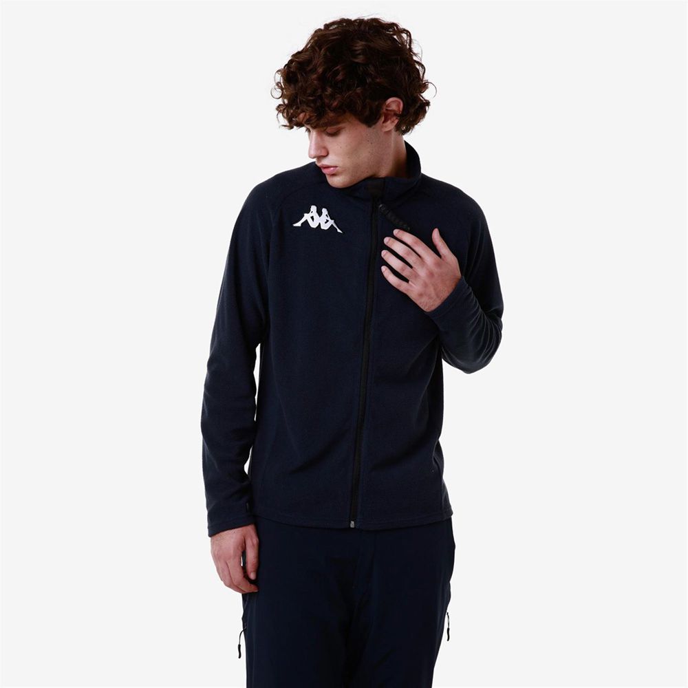 Men Kappa 6 Cento 687bfz Jacket Navy | 178350-IEZ