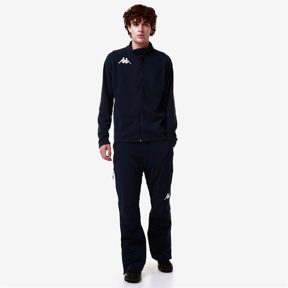 Men Kappa 6 Cento 687bfz Jacket Navy | 178350-IEZ