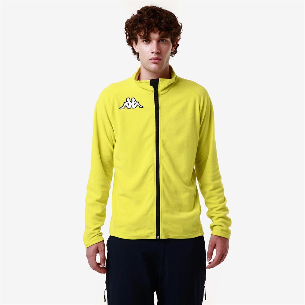 Men Kappa 6 Cento 687bfz Jacket Yellow | 612437-YWS