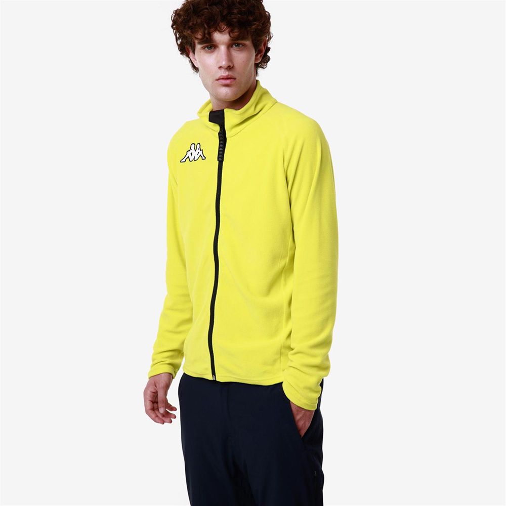 Men Kappa 6 Cento 687bfz Jacket Yellow | 612437-YWS