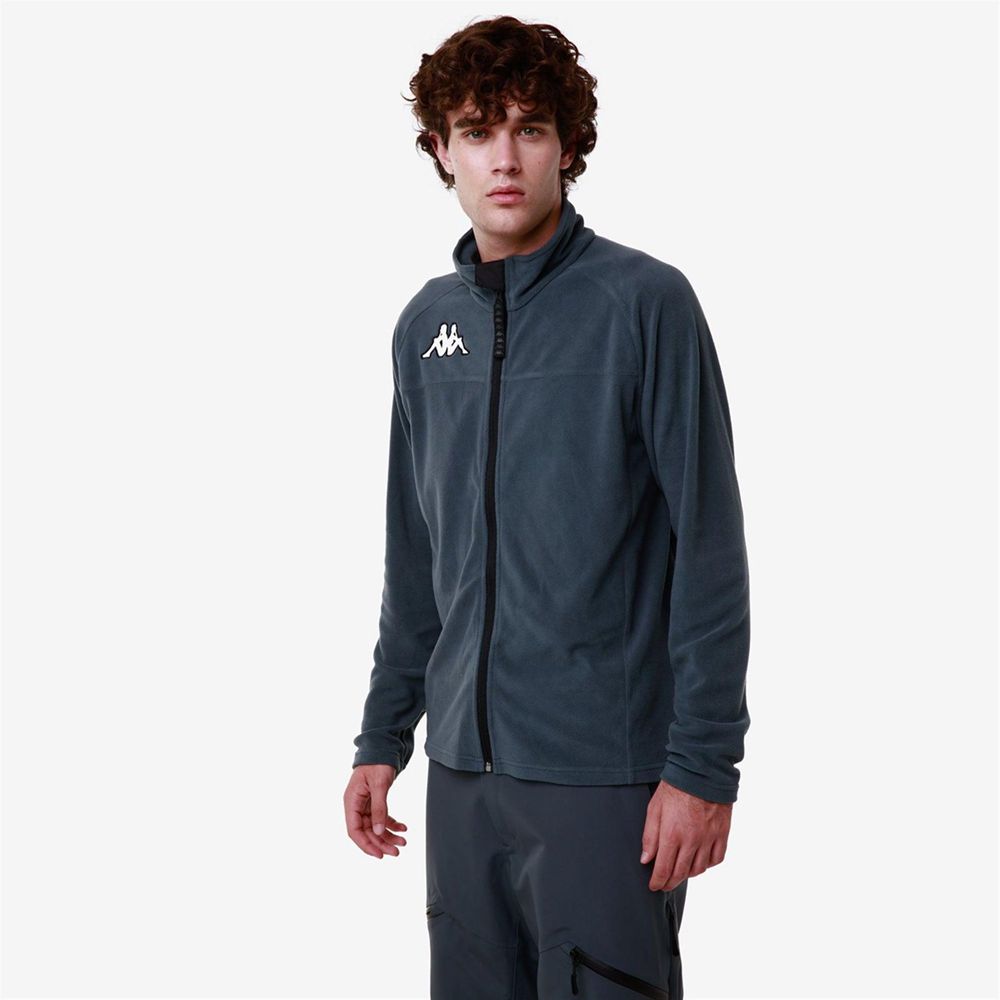 Men Kappa 6 Cento 687fz Jacket Grey | 546087-ALG