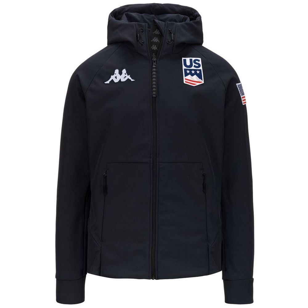 Men Kappa 6 Cento 687k Us Hoodie Navy | 241069-KLU