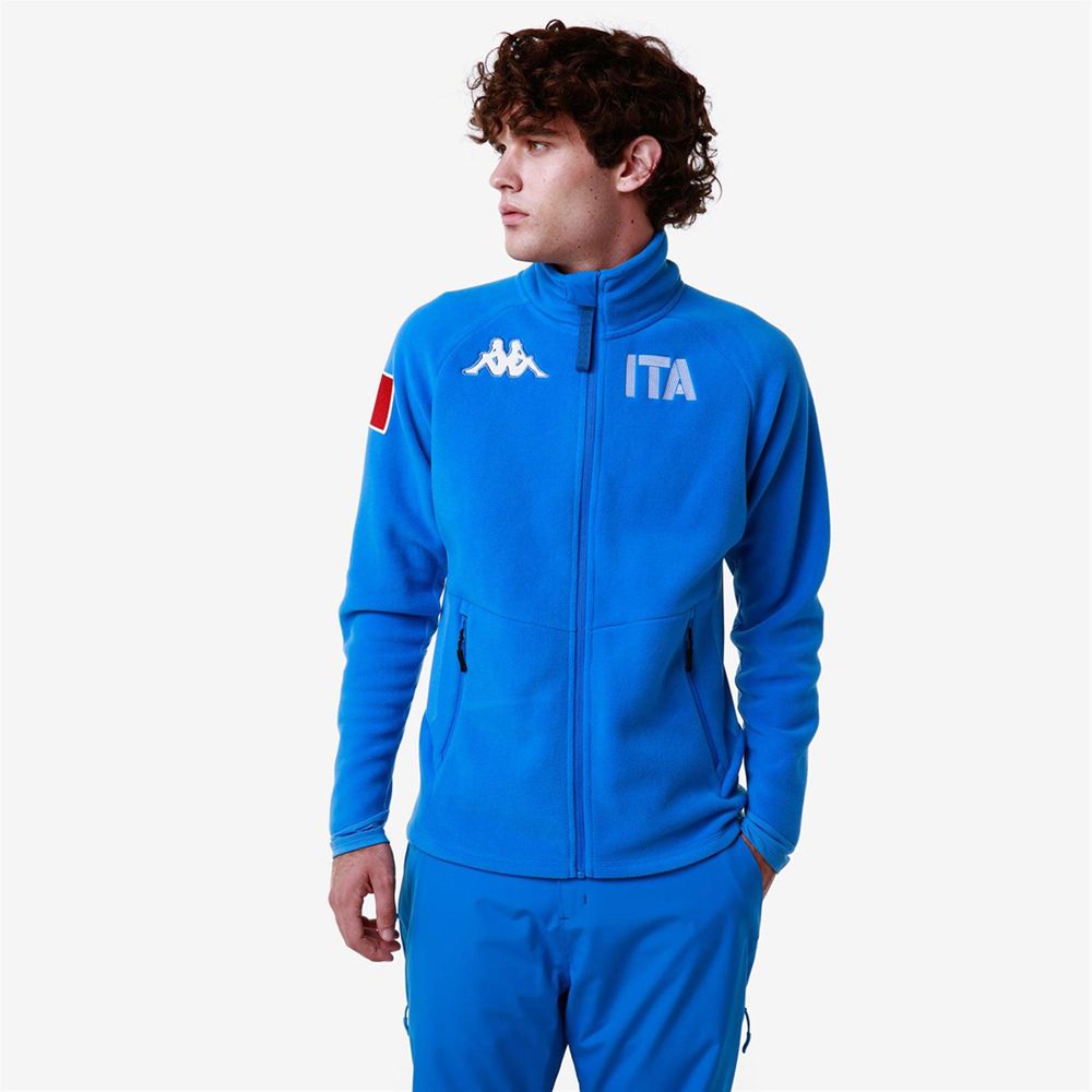 Men Kappa 6 Cento 687n Ita Jacket Blue | 236548-BCE