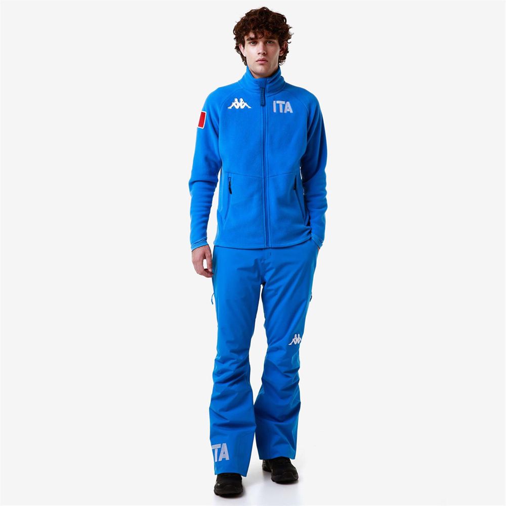 Men Kappa 6 Cento 687n Ita Jacket Blue | 236548-BCE