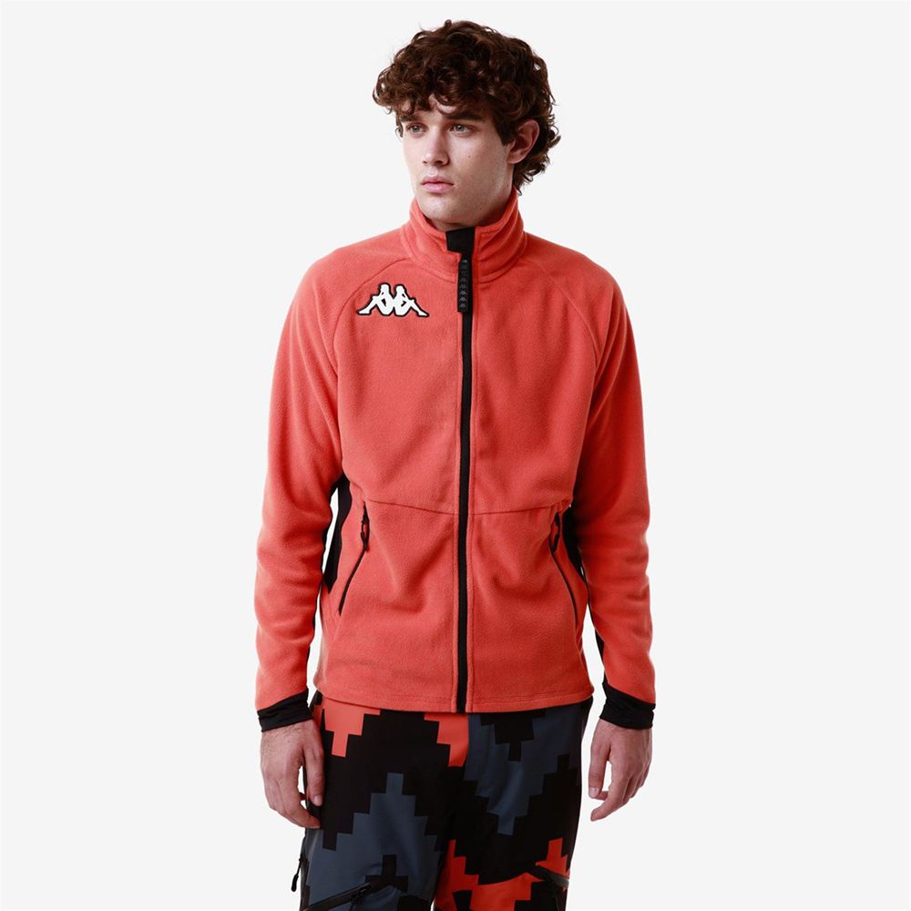 Men Kappa 6 Cento 687n Jacket Orange | 834510-YFQ