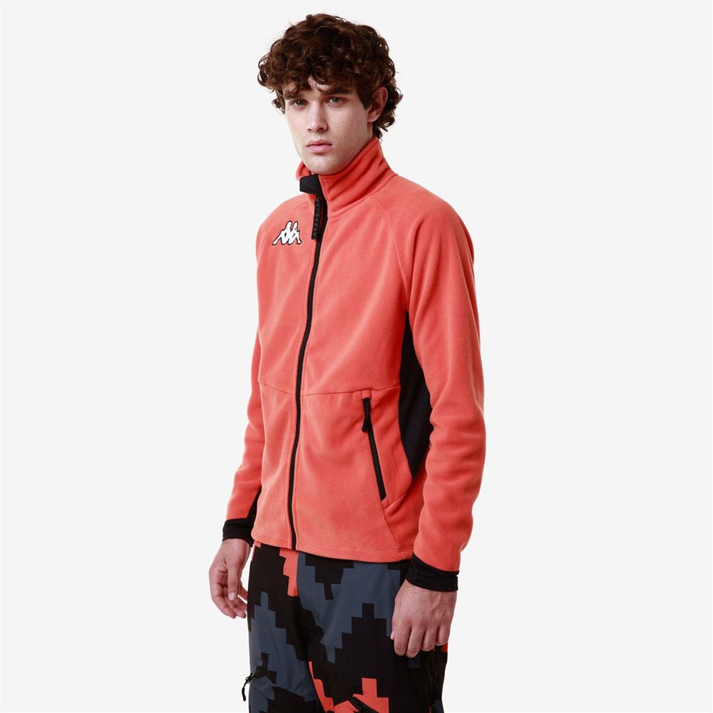 Men Kappa 6 Cento 687n Jacket Orange | 834510-YFQ