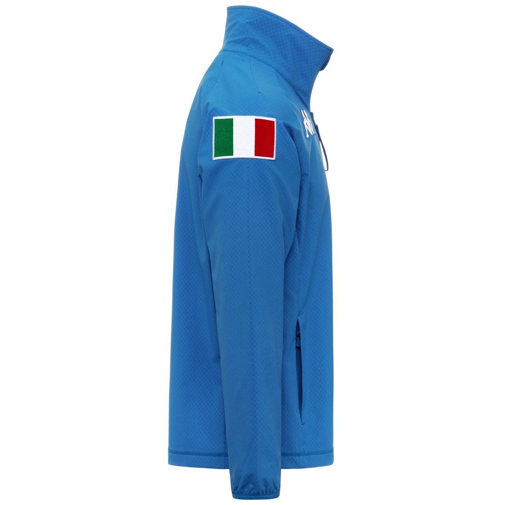 Men Kappa 6 Cento 687wp Ita Jacket Blue | 513270-HCS