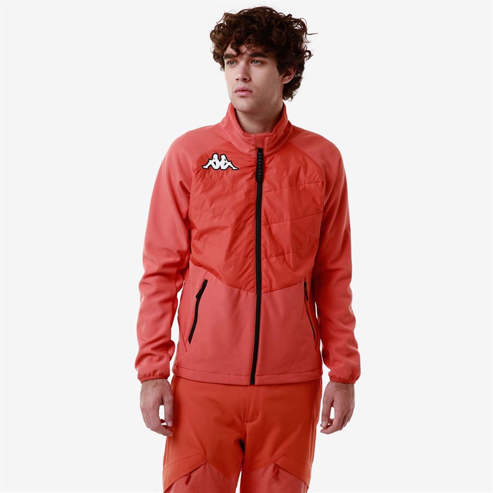 Men Kappa 6 Cento 698 Jacket Orange | 307986-JOM