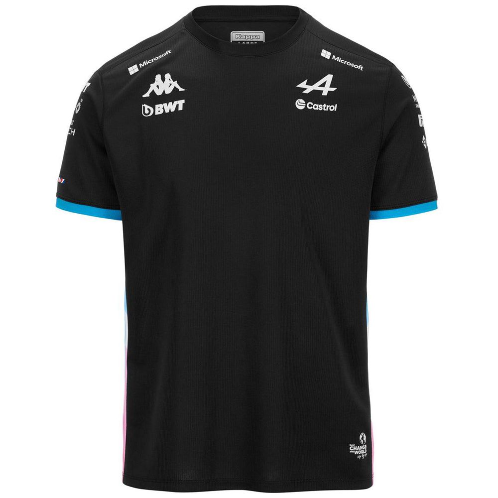 Men Kappa Adolim Alpine F1 Jersey Black | 839021-TXY