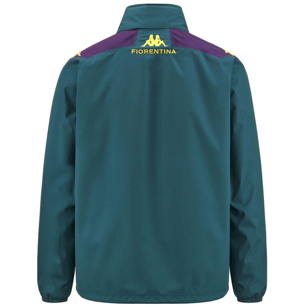 Men Kappa Adverzip Pro 7 Fiorentina Jacket Blue | 872160-QFO