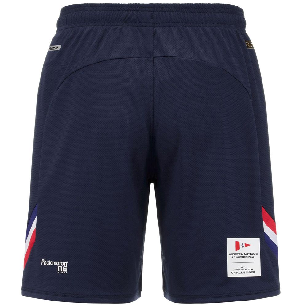 Men Kappa Ahorazip Pro 7 Orient Express Shorts Navy | 482769-BIY