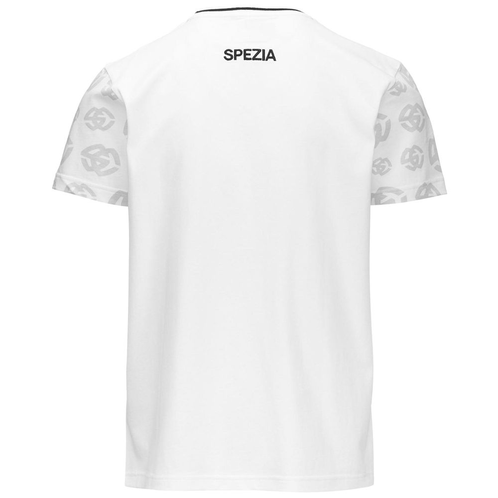 Men Kappa Amepaz Spezia T-Shirt White | 854612-WBL