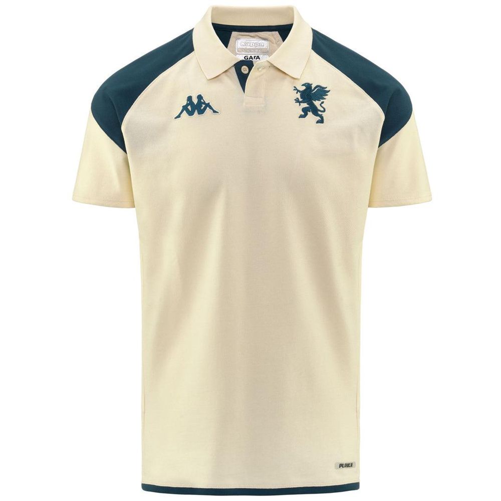 Men Kappa Angat 7 Genoa Polo Shirt Beige | 425691-JMX