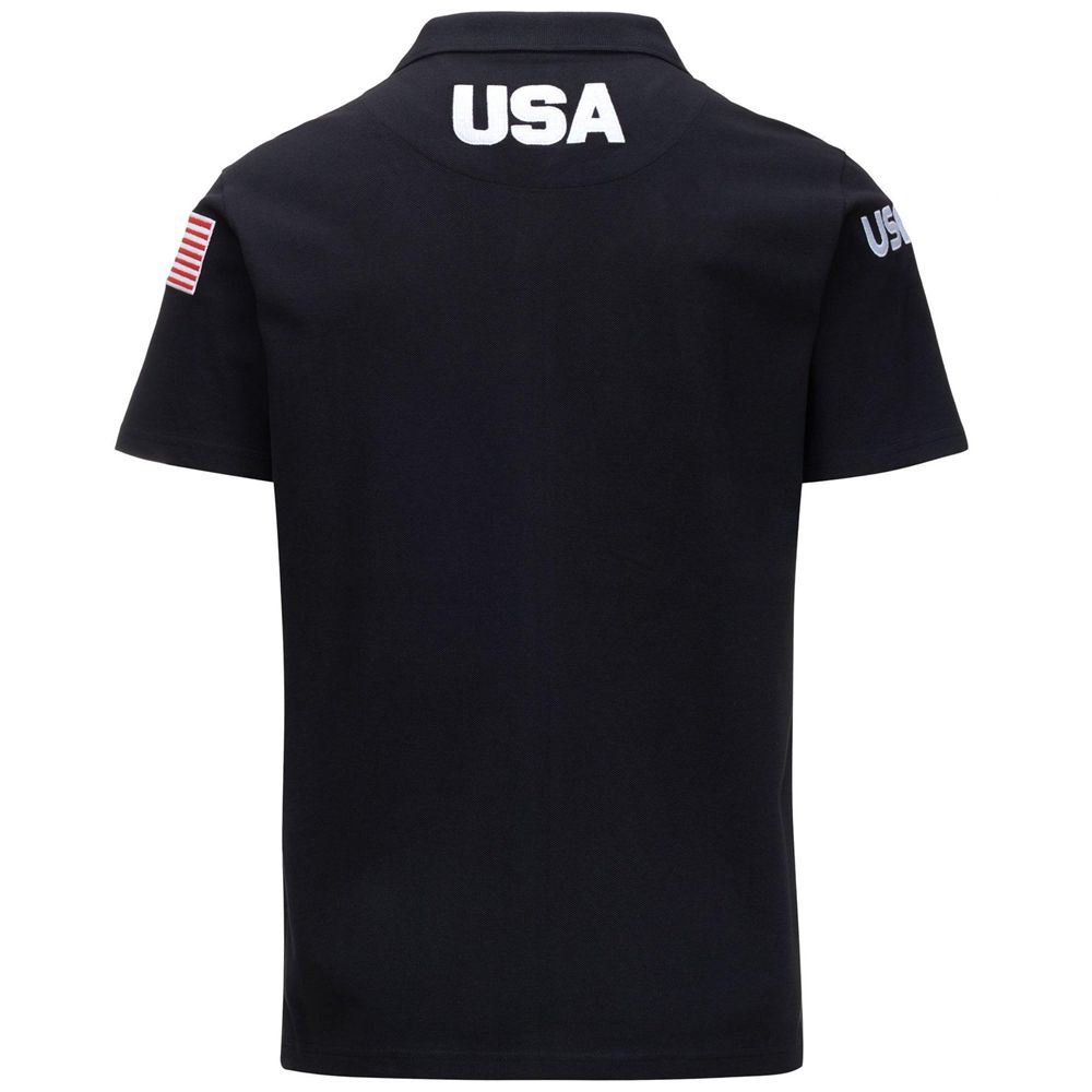 Men Kappa Angat Us Polo Shirt Navy | 794031-ILF