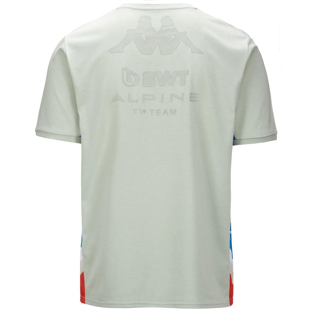 Men Kappa Anser Alpine F1 T-Shirt Grey | 641358-XOT