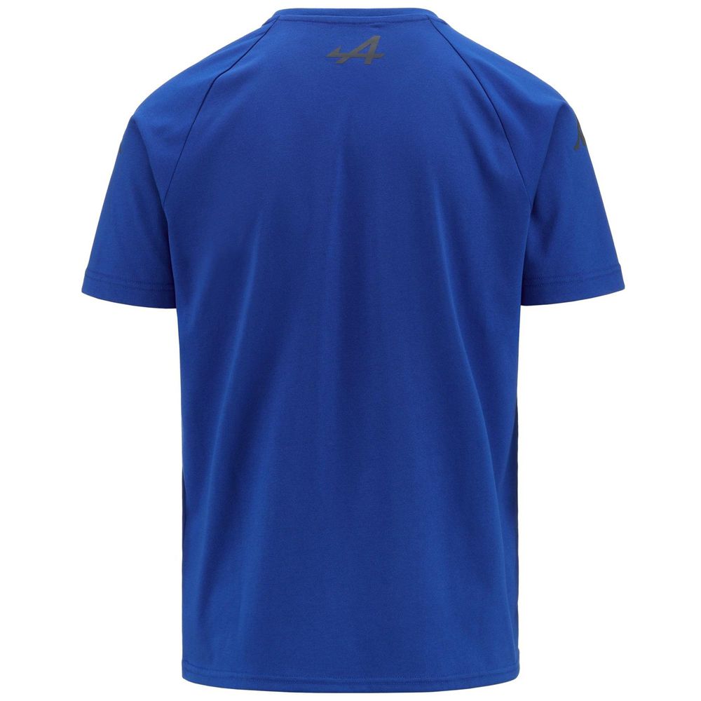 Men Kappa Argla Alpine F1 T-Shirt Blue | 983520-KSF