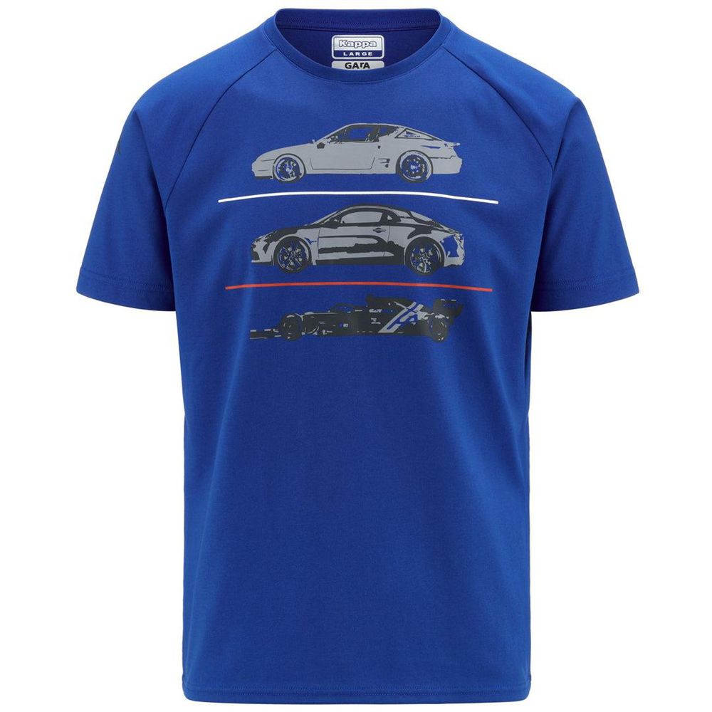 Men Kappa Argla Alpine F1 T-Shirt Blue | 983520-KSF