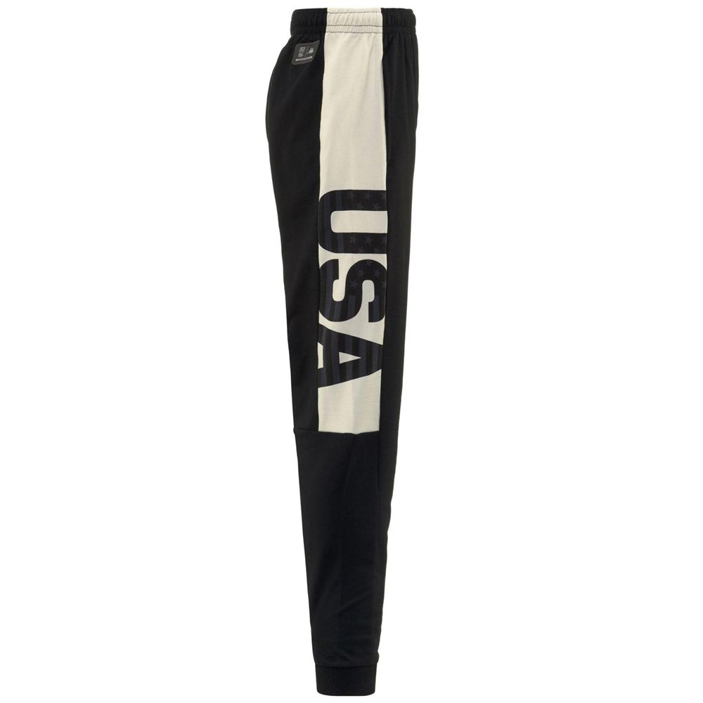 Men Kappa Arufinzip Usa Us Pants Navy | 428069-KXM