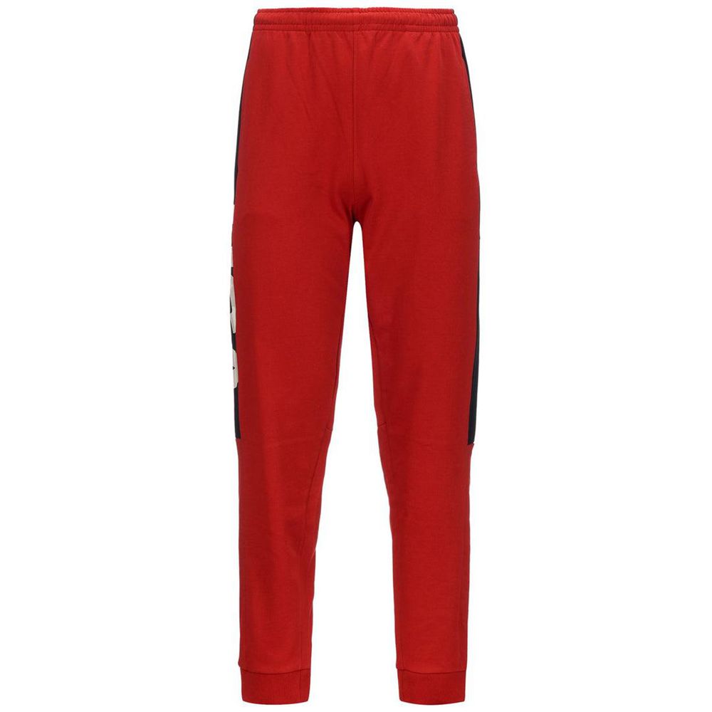 Men Kappa Arufinzip Usa Us Pants Red | 904623-TXW