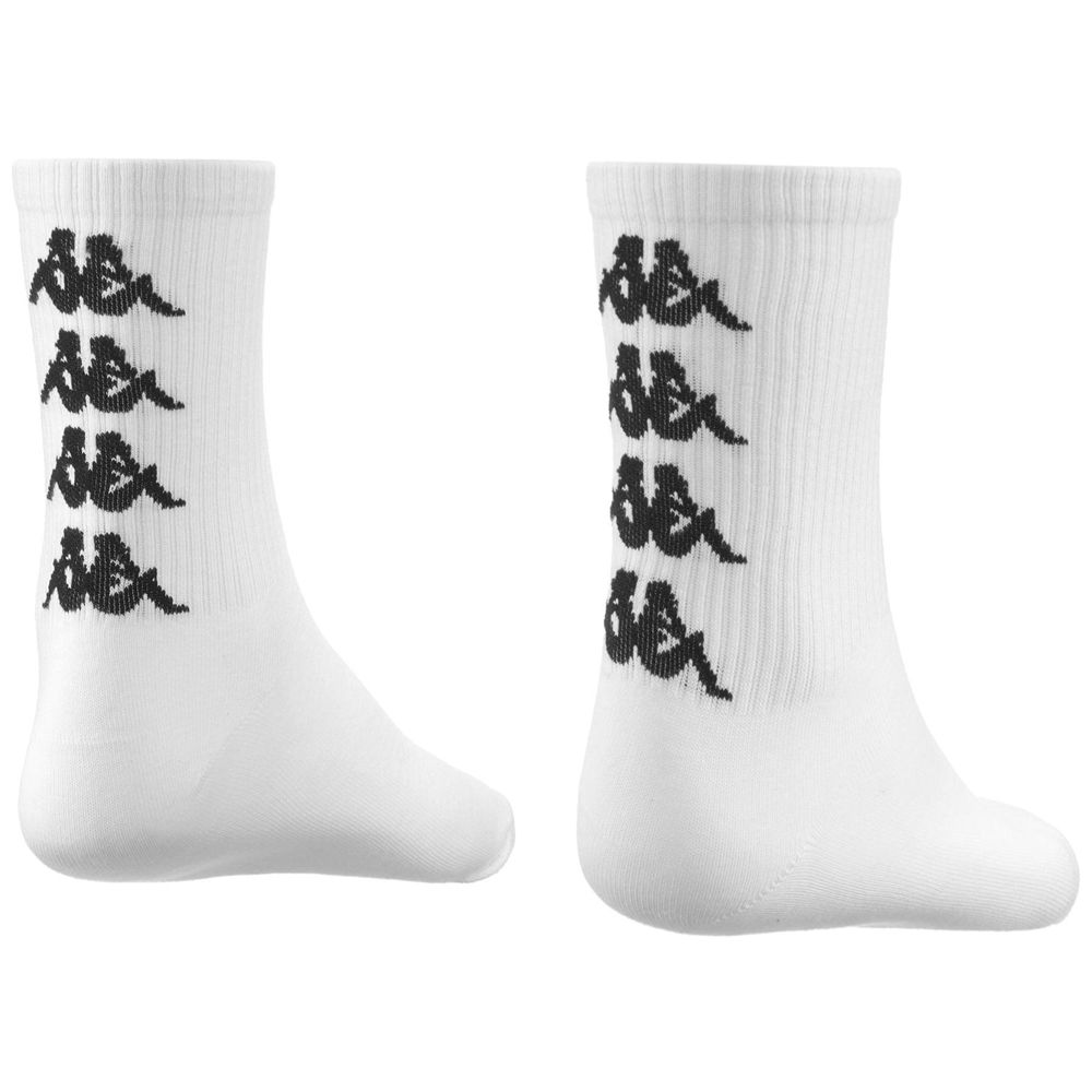 Men Kappa Authentic Amal 1pack Socks White | 839145-RDV