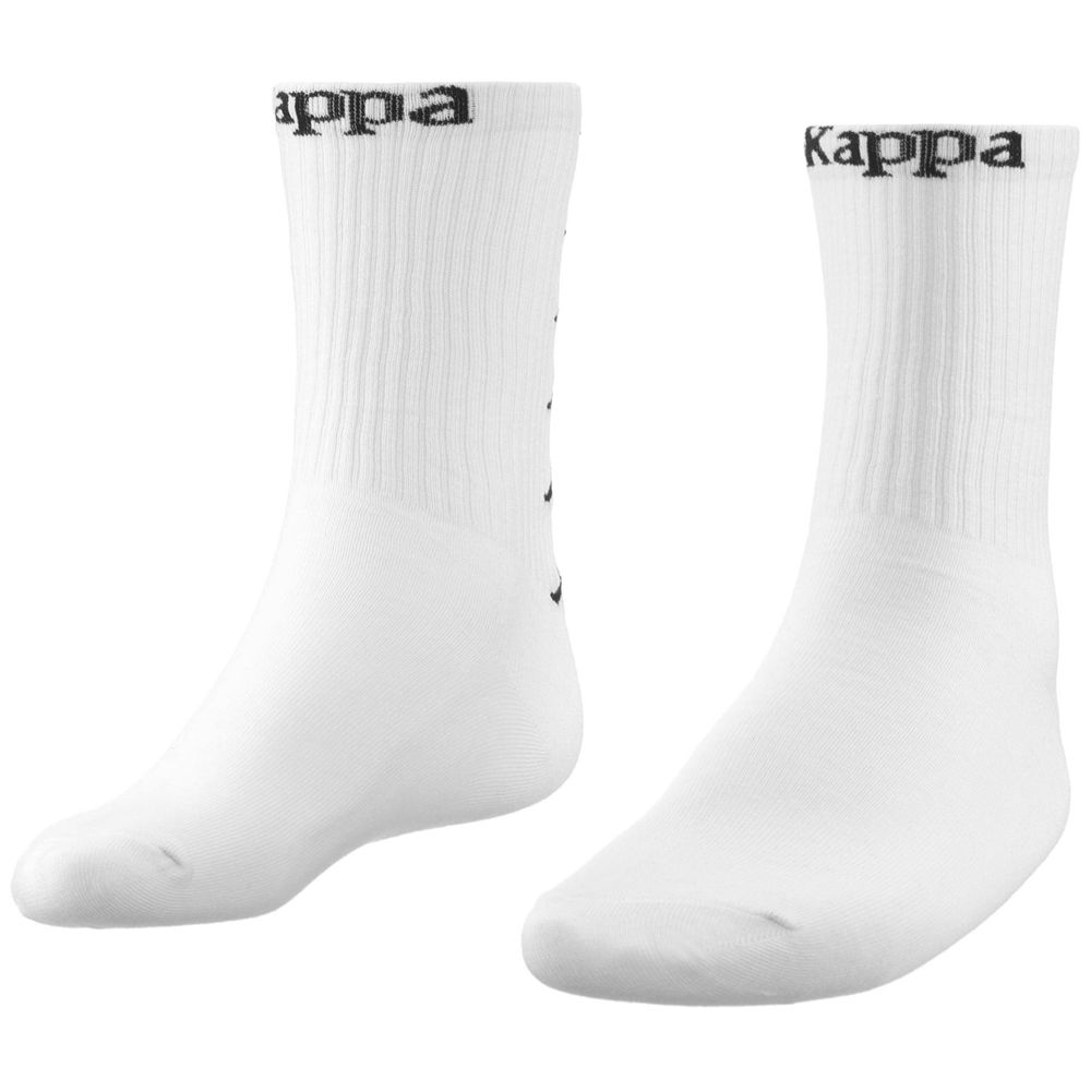 Men Kappa Authentic Atel 3pack Socks White | 859740-EBT