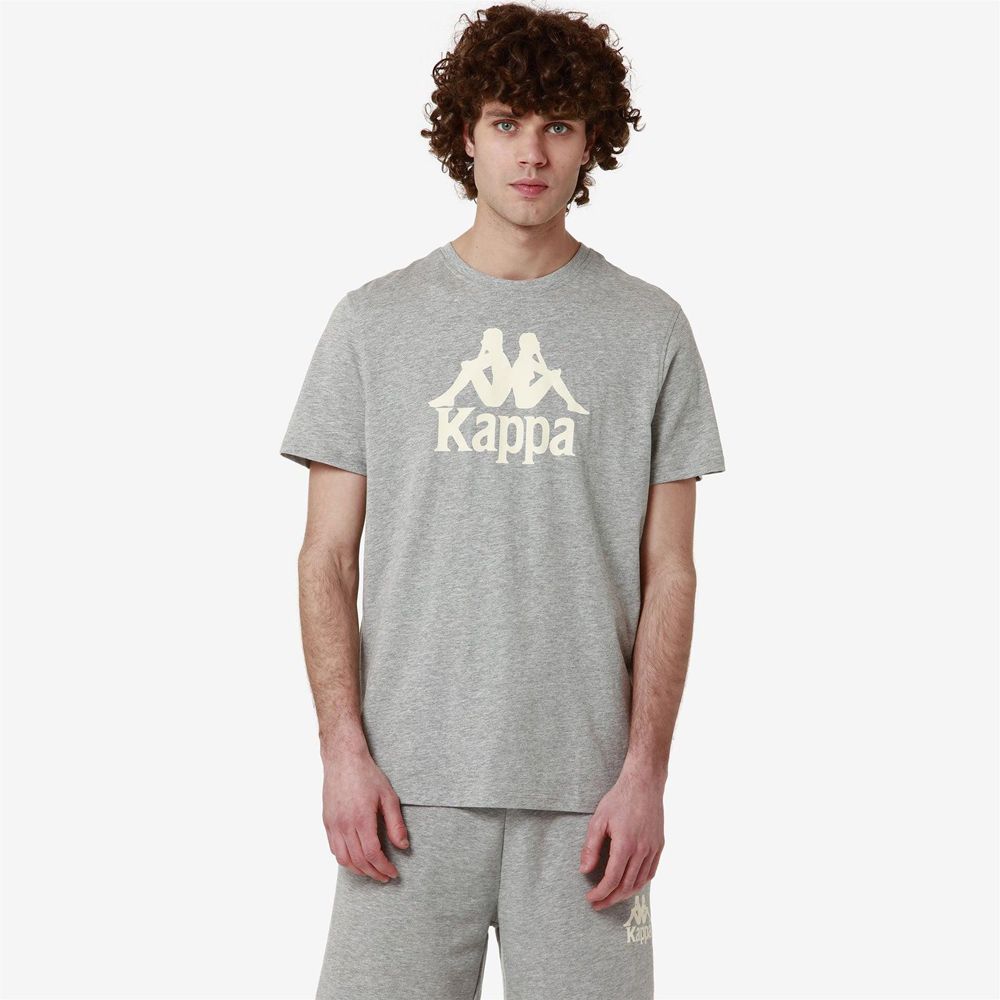 Men Kappa Authentic Estessi T-Shirt Grey | 962804-BER