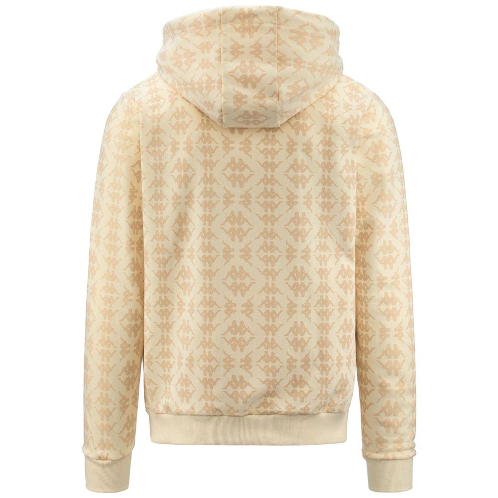 Men Kappa Authentic Fancy Hoodie Beige | 895140-DXM