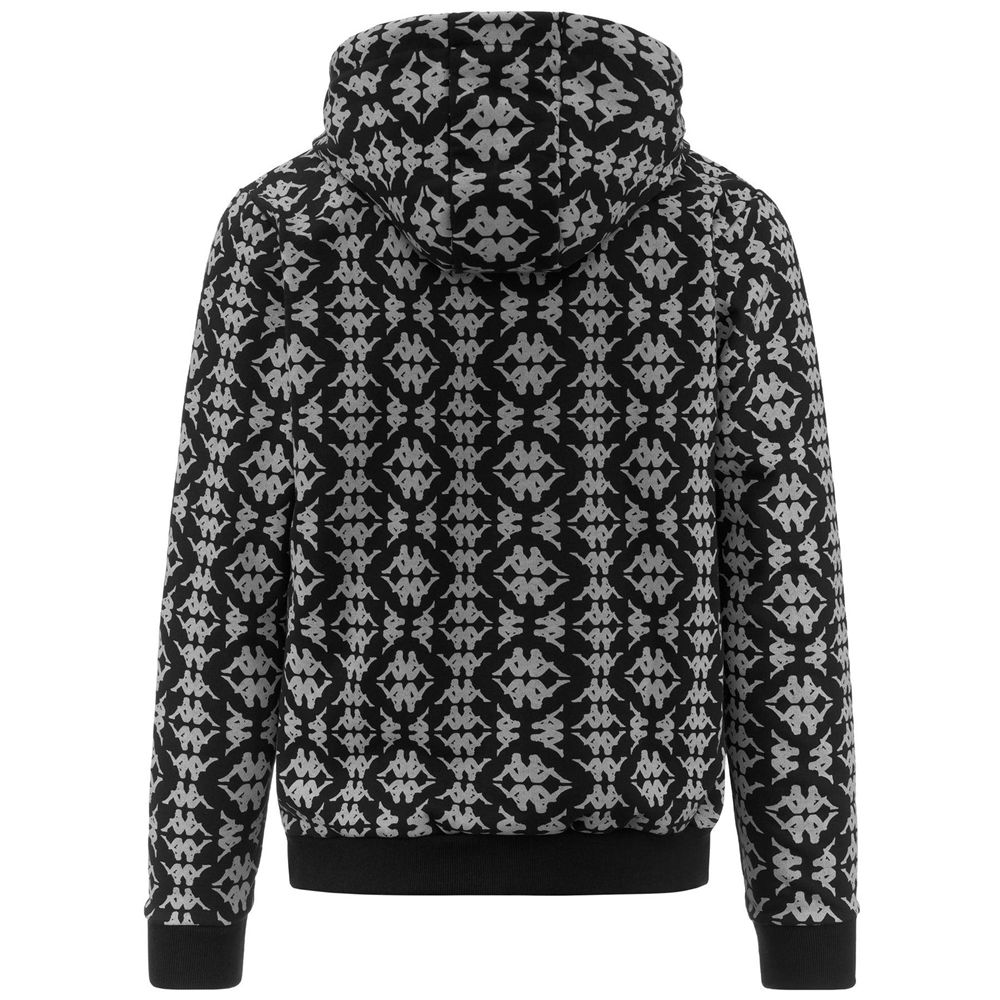 Men Kappa Authentic Fancy Hoodie Black | 954321-ENC