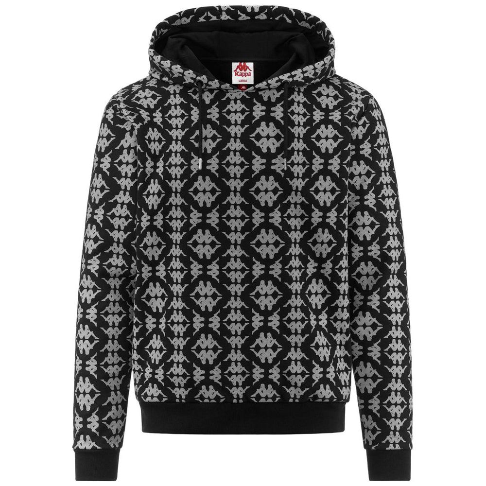 Men Kappa Authentic Fancy Hoodie Black | 954321-ENC