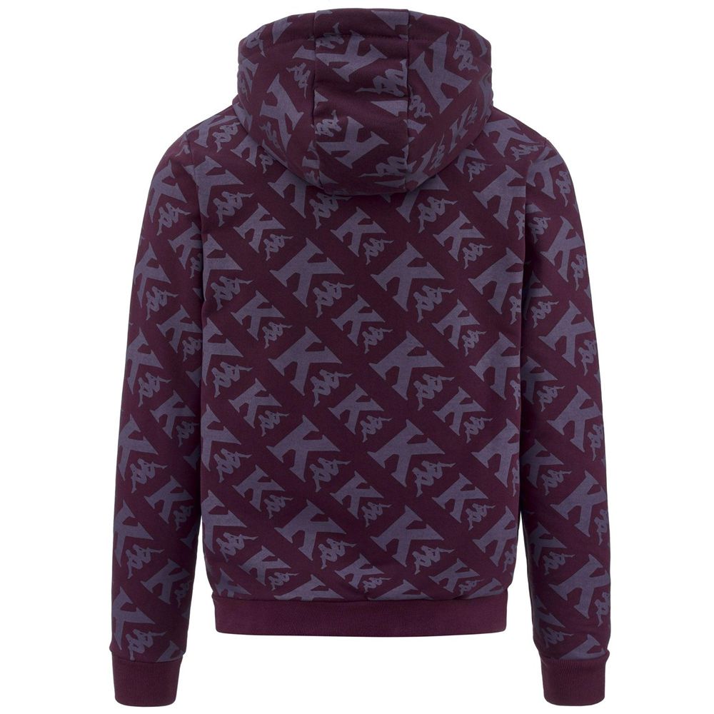 Men Kappa Authentic Fancy Hoodie Purple | 573168-BTC