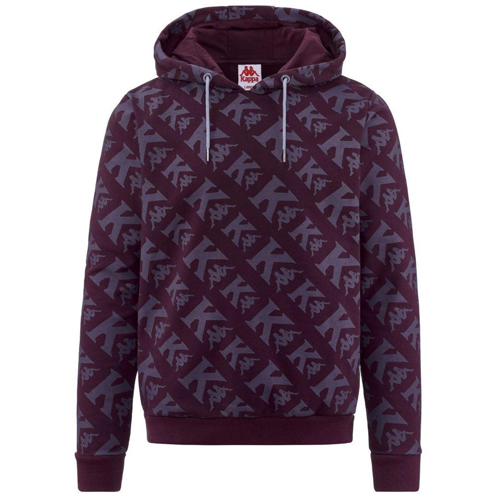 Men Kappa Authentic Fancy Hoodie Purple | 573168-BTC