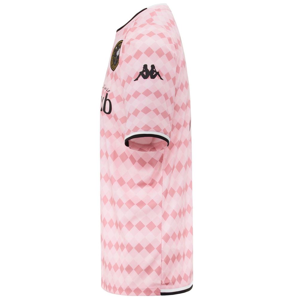 Men Kappa Authentic Fasto Sole Dxb Jersey Pink | 483609-KSD