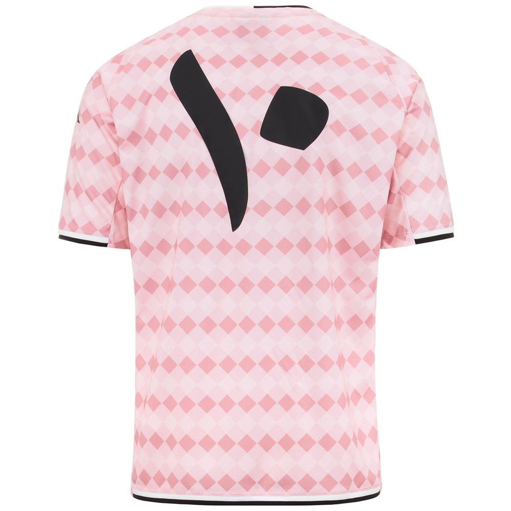 Men Kappa Authentic Fasto Sole Dxb Jersey Pink | 483609-KSD