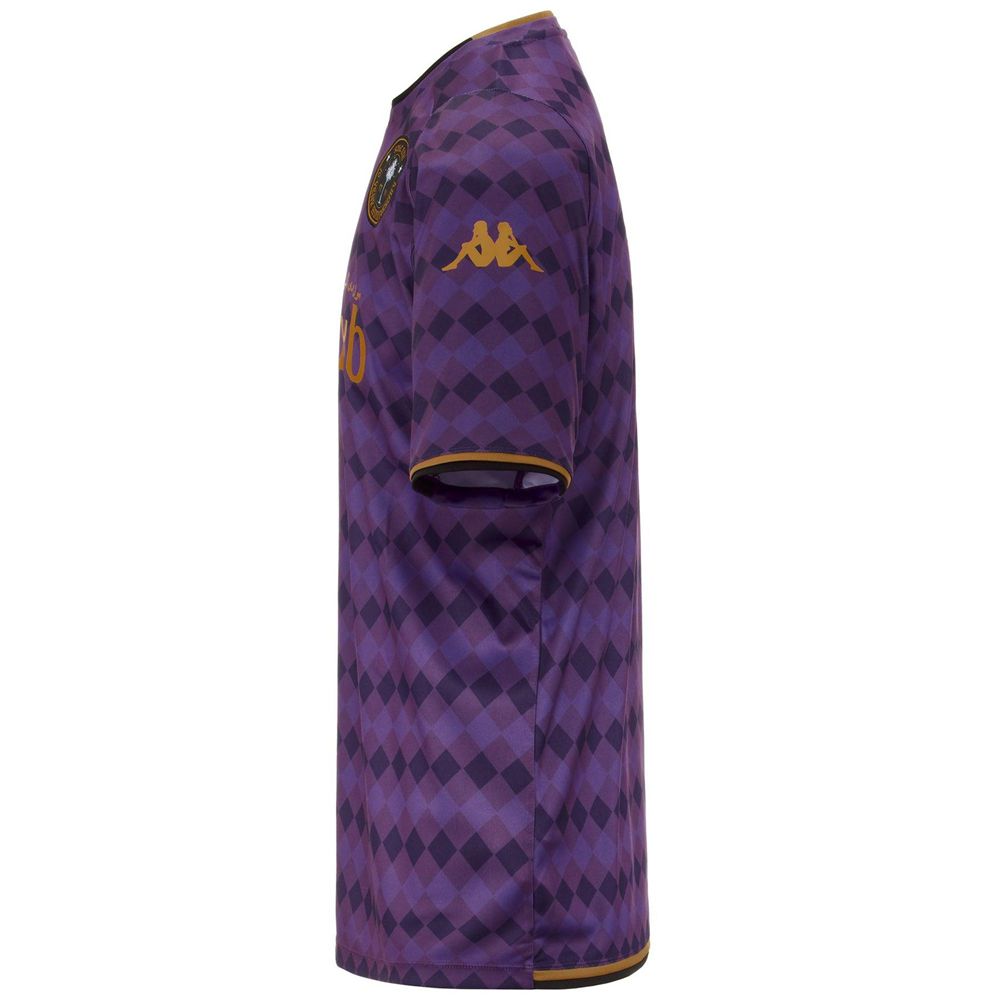 Men Kappa Authentic Fasto Sole Dxb Jersey Purple | 128390-EWG