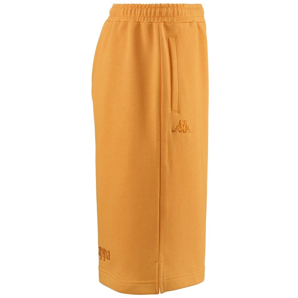 Men Kappa Authentic Gabox Shorts Yellow | 259064-IDB