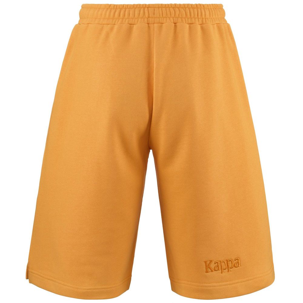 Men Kappa Authentic Gabox Shorts Yellow | 259064-IDB