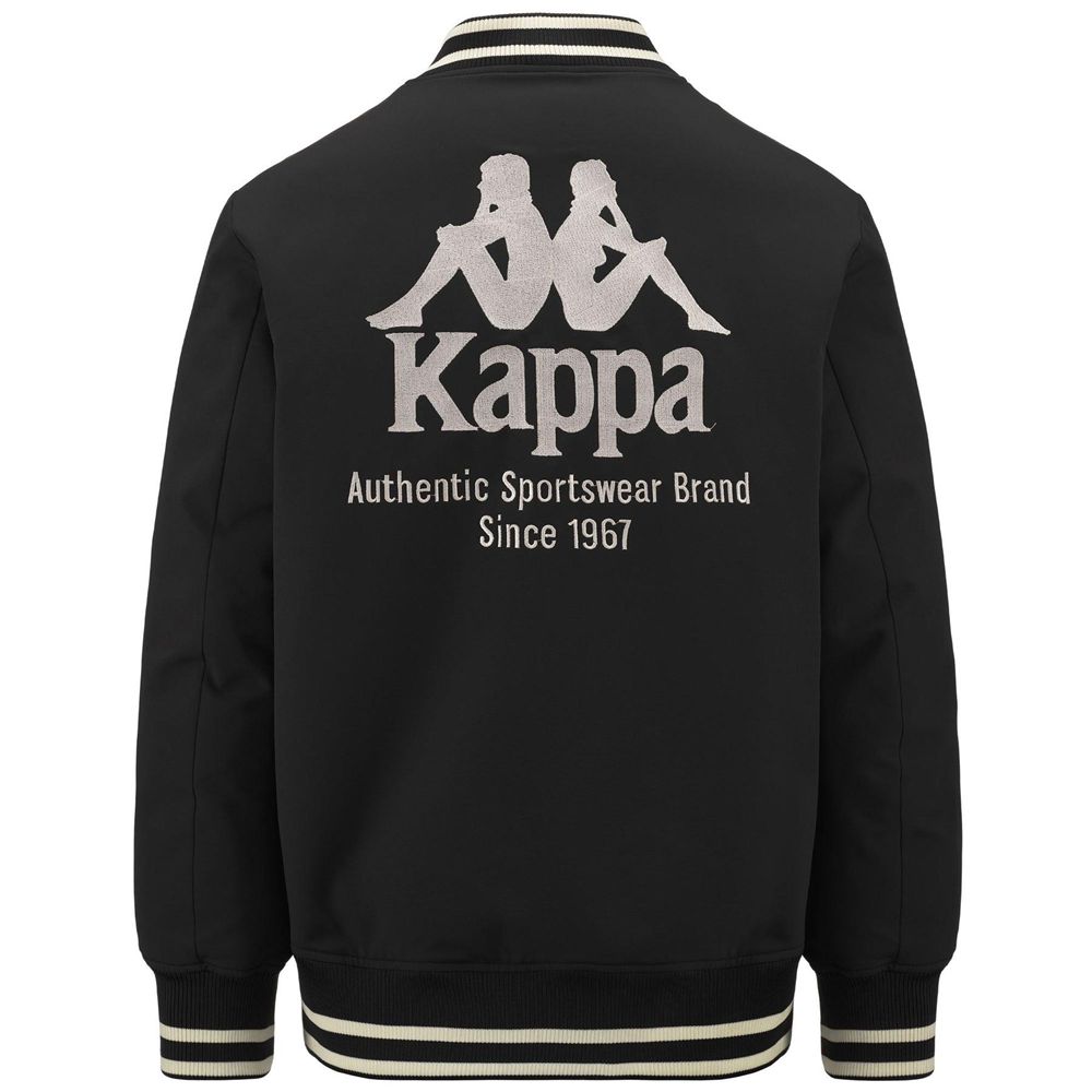 Men Kappa Authentic Gomin Jacket Black | 087493-JQK