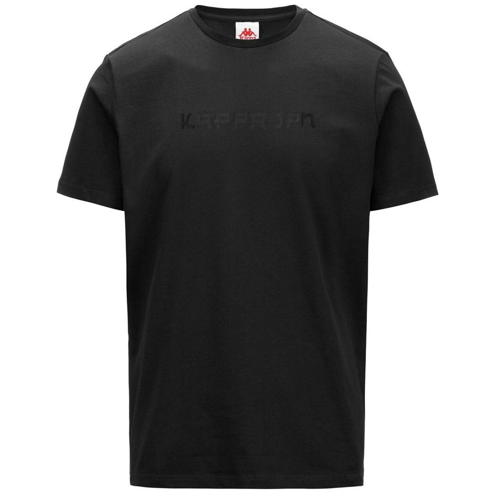 Men Kappa Authentic Jpn Glifer T-Shirt Black | 459368-CSE