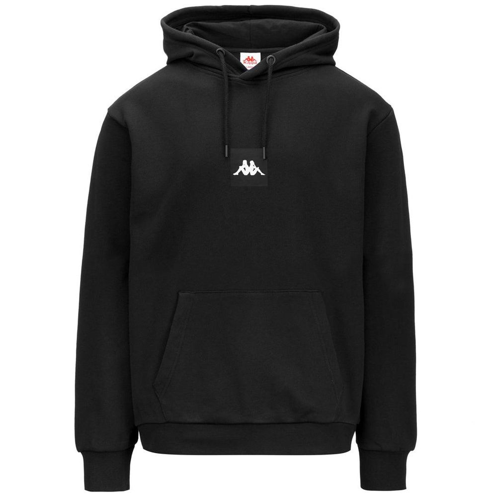 Men Kappa Authentic Jpn Gomin Hoodie Black | 028534-EQH