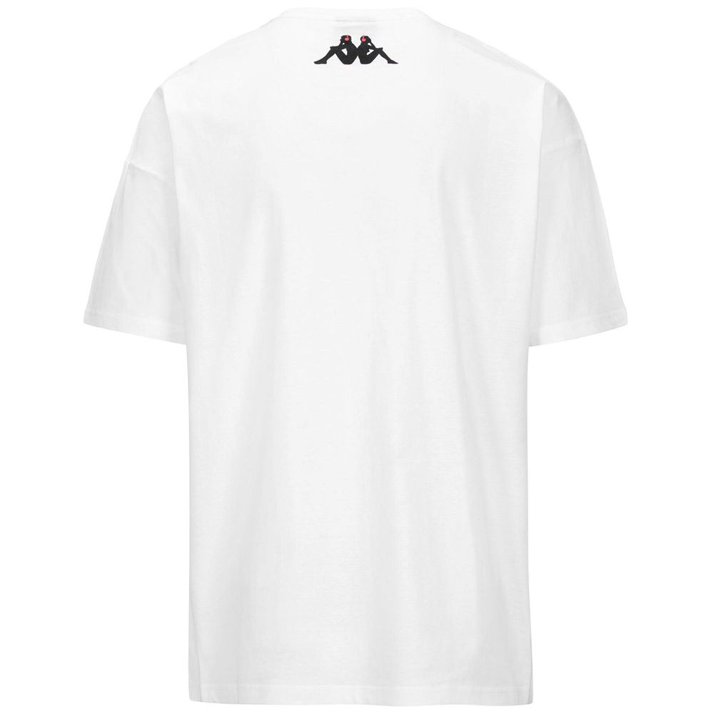 Men Kappa Authentic Main Kff T-Shirt White | 357409-NMF