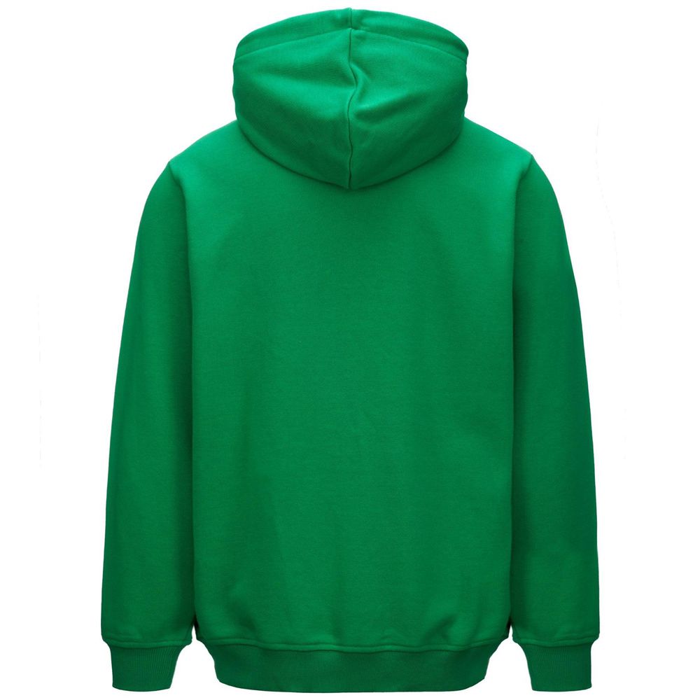 Men Kappa Authentic Malmo 2 Hoodie Green | 854716-ZND