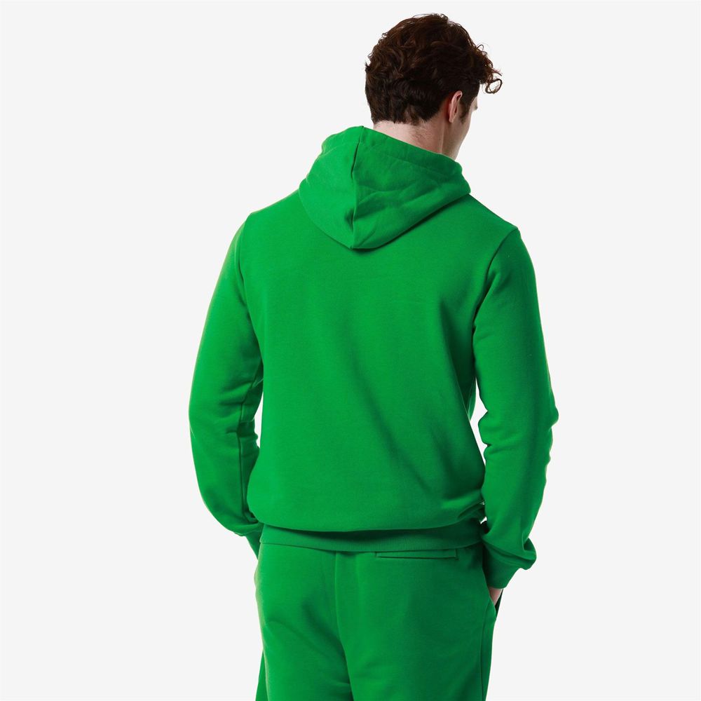 Men Kappa Authentic Malmo 2 Hoodie Green | 854716-ZND