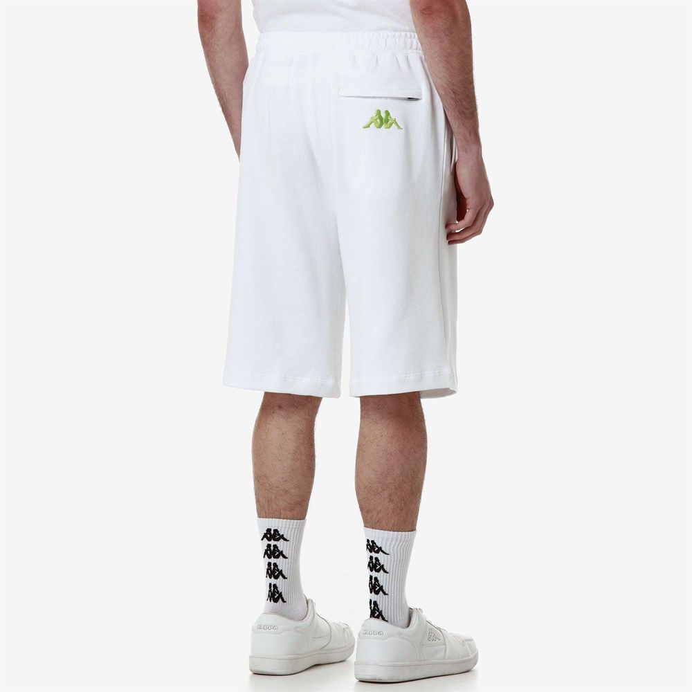 Men Kappa Authentic Marcel Warner Bros Shorts White | 835642-KJE