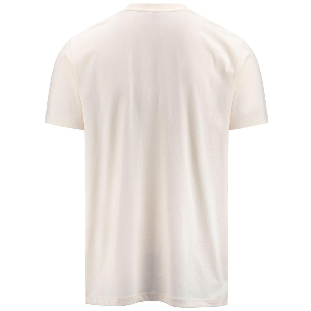 Men Kappa Authentic Premium Libo T-Shirt White | 183976-CWG