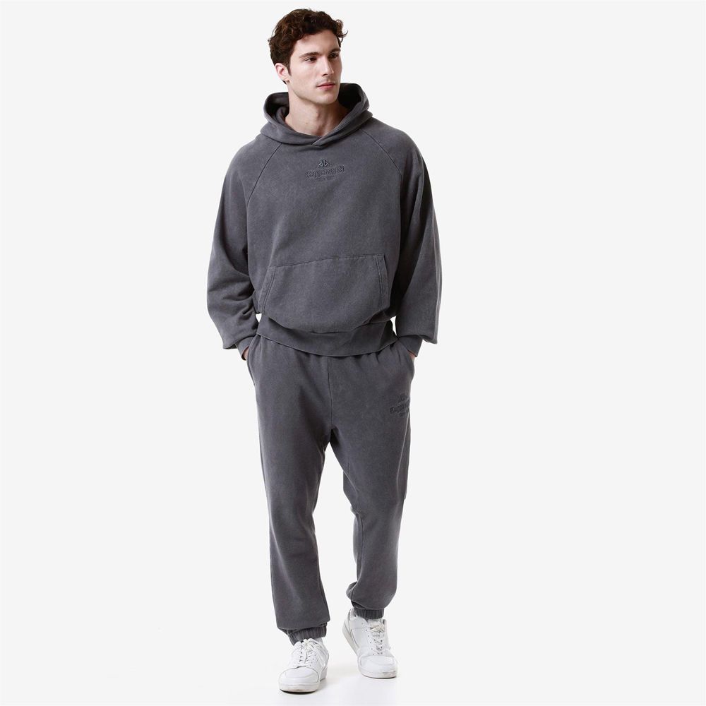 Men Kappa Authentic Premium Lome Hoodie Grey | 385062-FXC