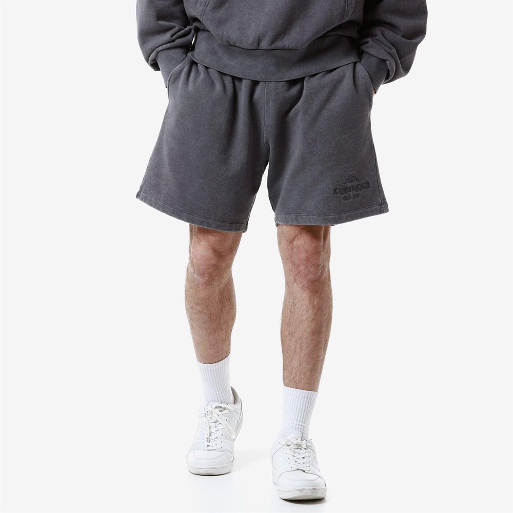 Men Kappa Authentic Premium Lou Shorts Grey | 673159-WAS