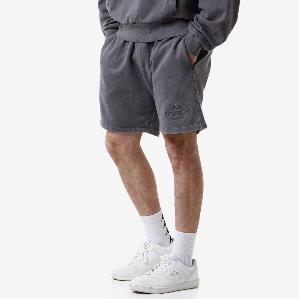 Men Kappa Authentic Premium Lou Shorts Grey | 673159-WAS