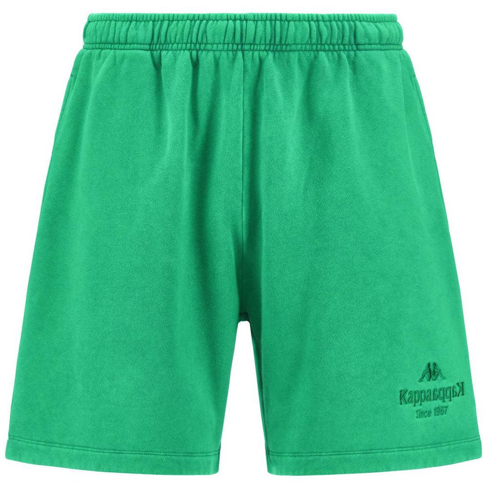 Men Kappa Authentic Premium Lou Shorts Green | 698015-FOJ