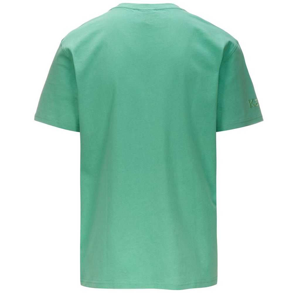 Men Kappa Authentic Tayloryx T-Shirt Green | 419287-SNQ